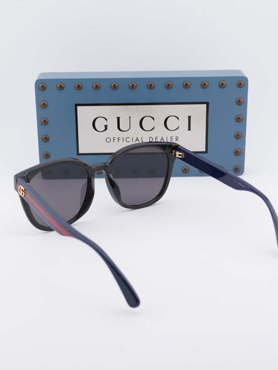Gucci GG0855SK 002 Square Sunglasses - Black\\Grey main image 6
